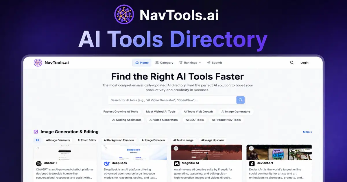 NavTools.ai | The Ultimate AI Tools Directory screenshot 1