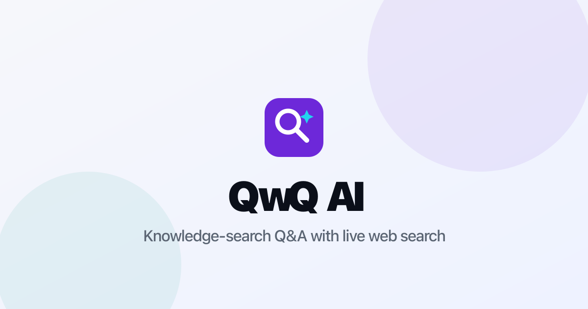 QwQ AI screenshot 1