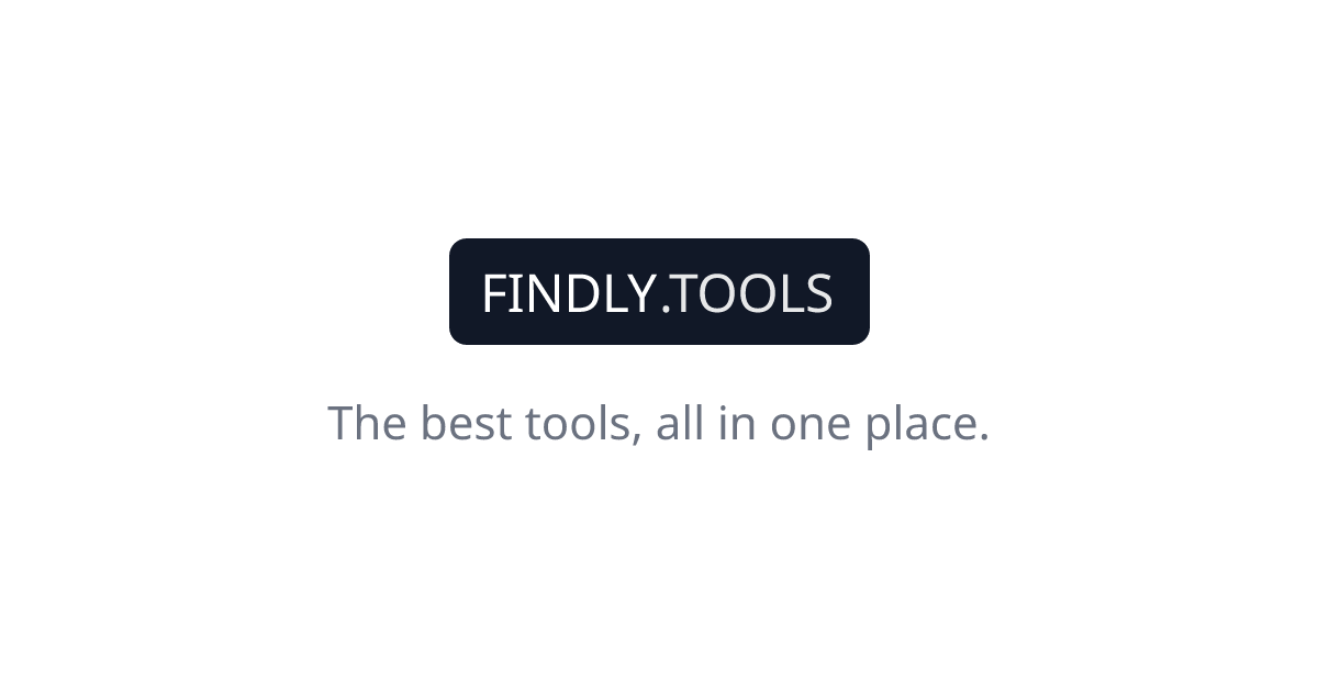 Findly.tools - The best tools, all in one place. screenshot 1