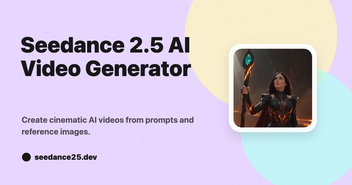 Seedance 2.5 AI Video Generator: High-Quality Videos Online screenshot 1