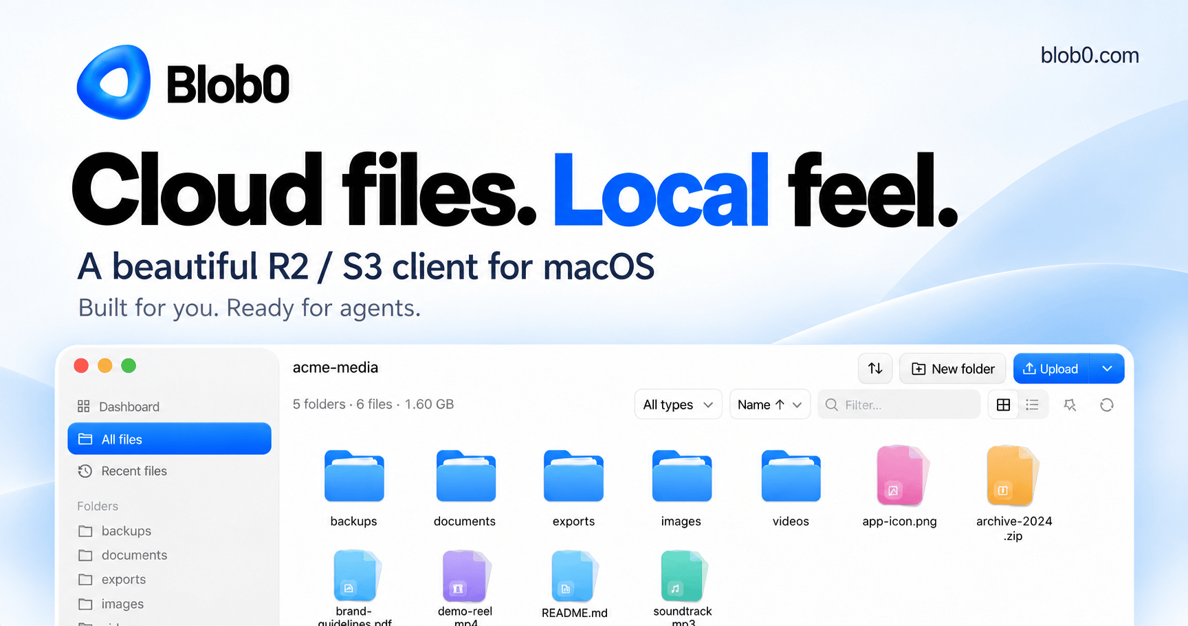 Blob0 — S3-Compatible Desktop Client for macOS screenshot 1