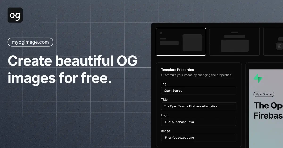 OG Image Generator - Professional OG images, zero hassle screenshot 1