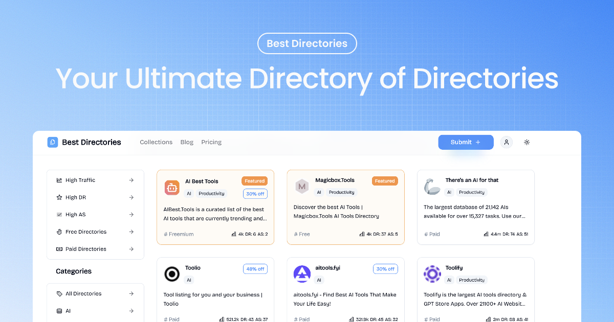 Best Directories - Your Ultimate Directory of Directories screenshot 1