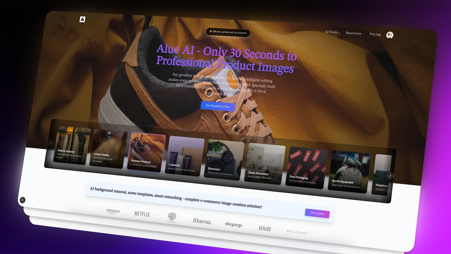 AI Product Photo & Ecommerce Image Editor | Aluo AI screenshot 1