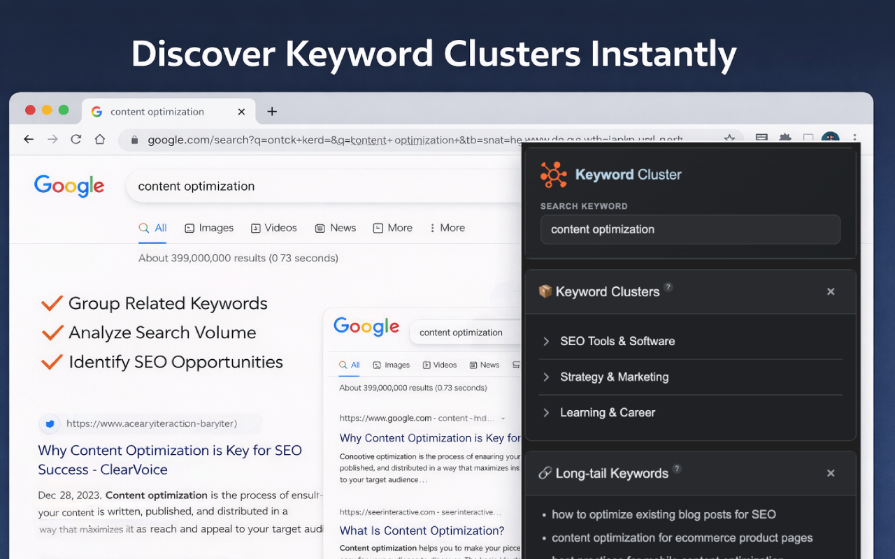 Keyword Clustering Tool screenshot 1
