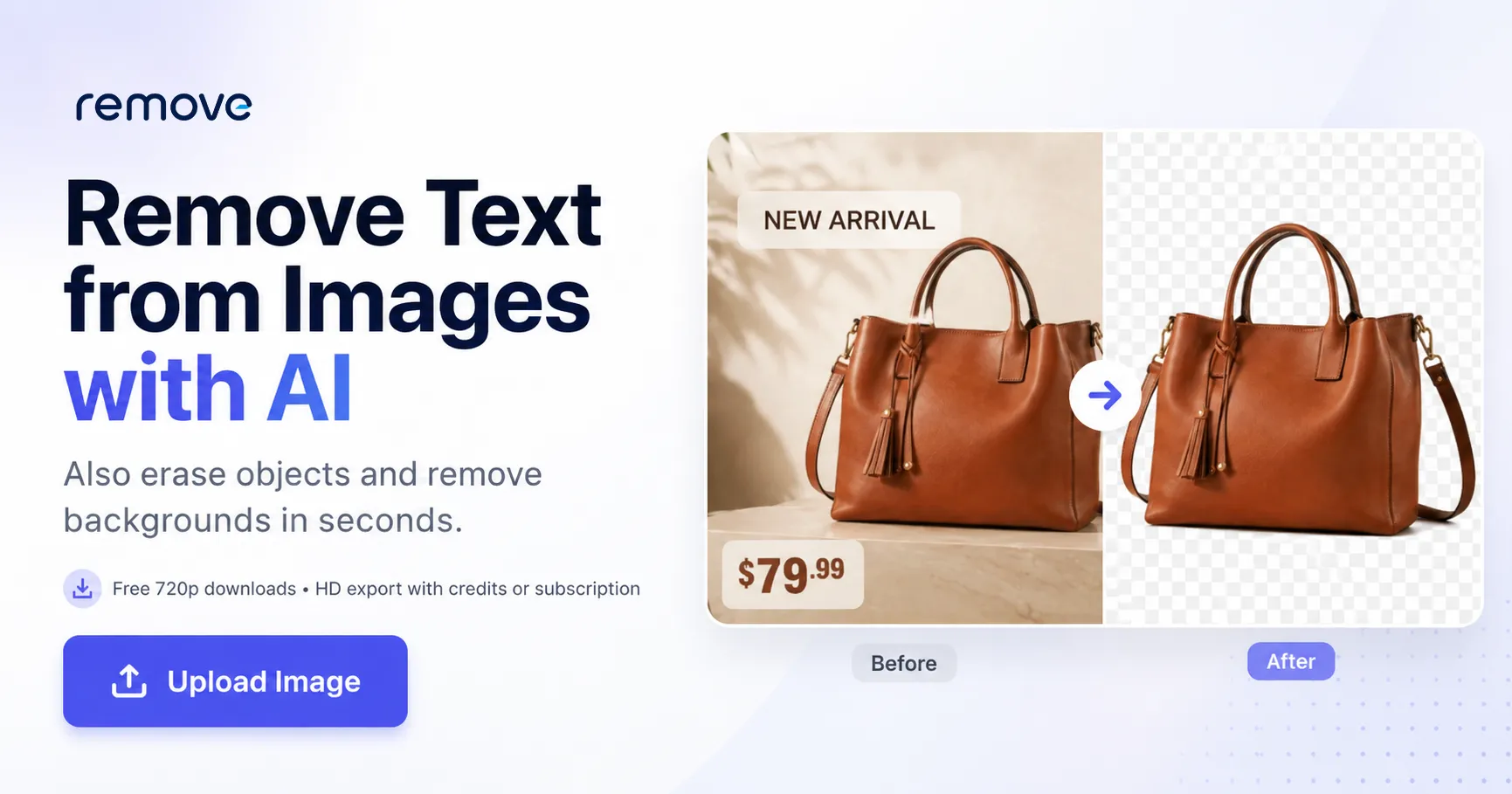 AI Remove Text From Image | airemovetextfromimage.com screenshot 1