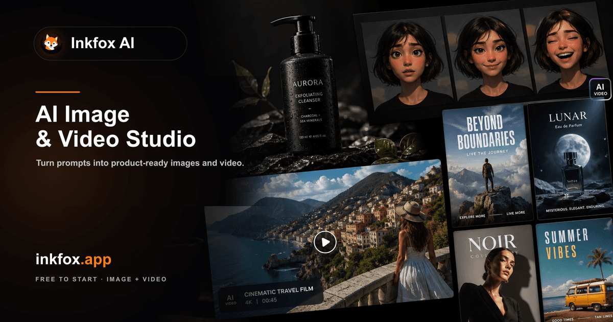 Inkfox AI — Free Unlimited AI Image Generator, no sign-up screenshot 1