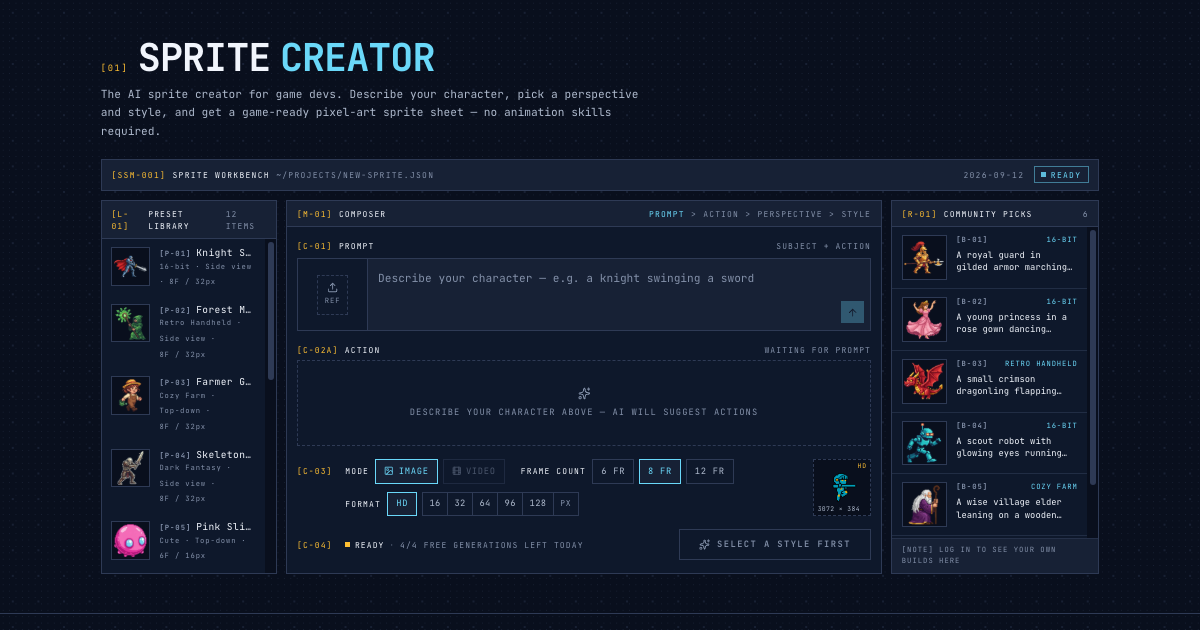 SpriteGen screenshot 1