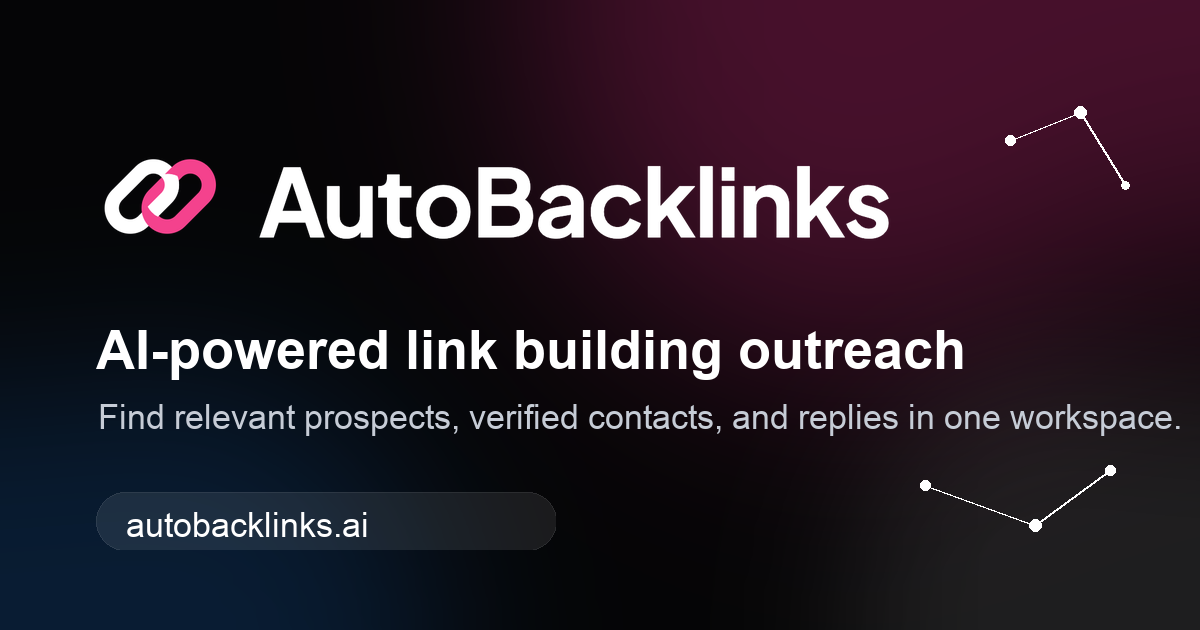 AutoBacklinks | AI Link Building Outreach Tool screenshot 1