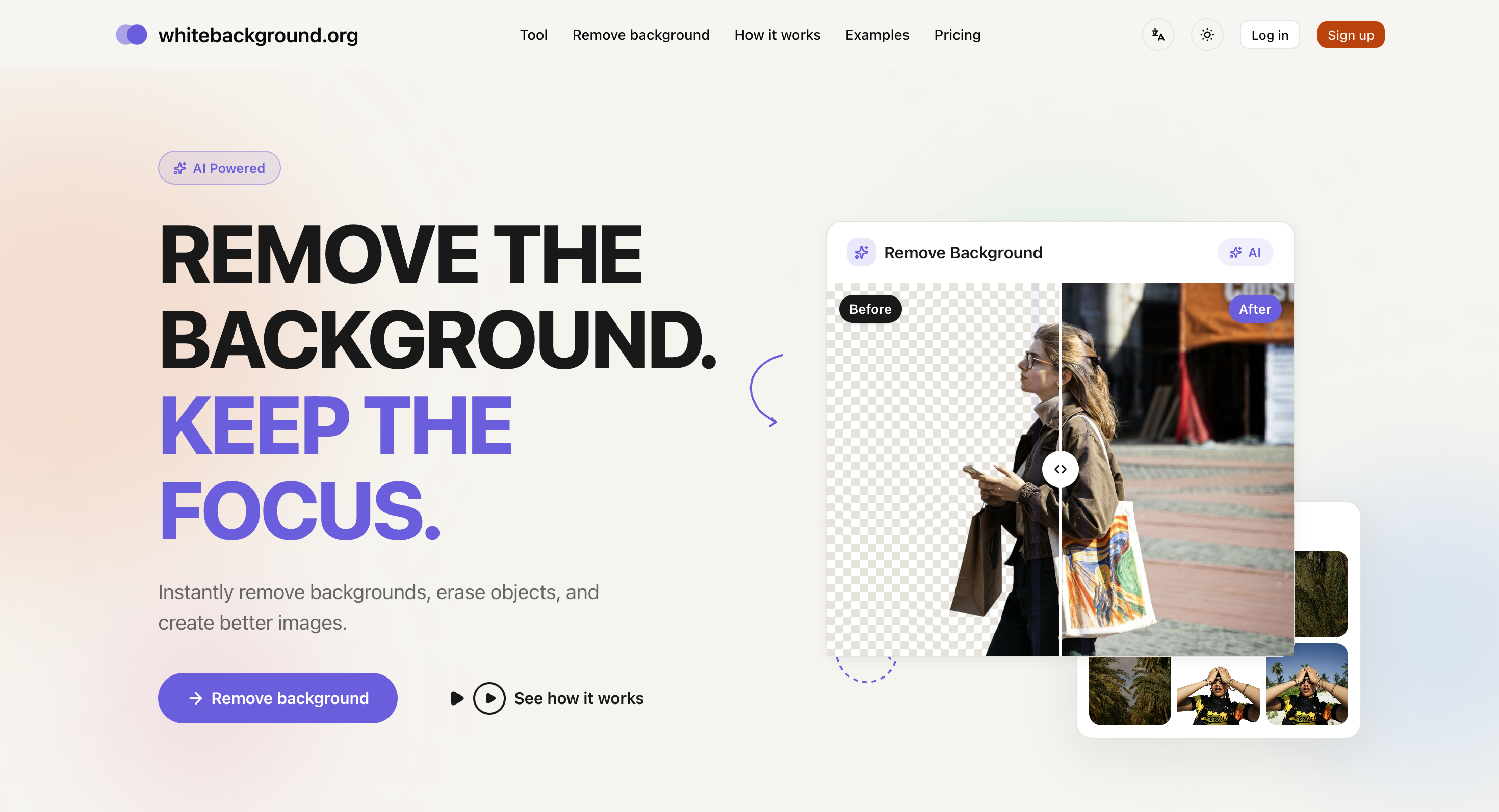 Make Photo Background White — Free Online Tool, No Sign Up screenshot 1