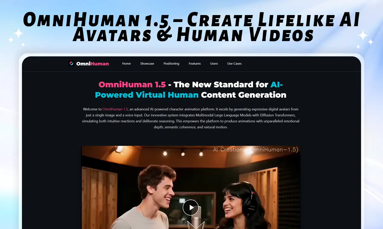 OmniHuman 1.5 screenshot 1