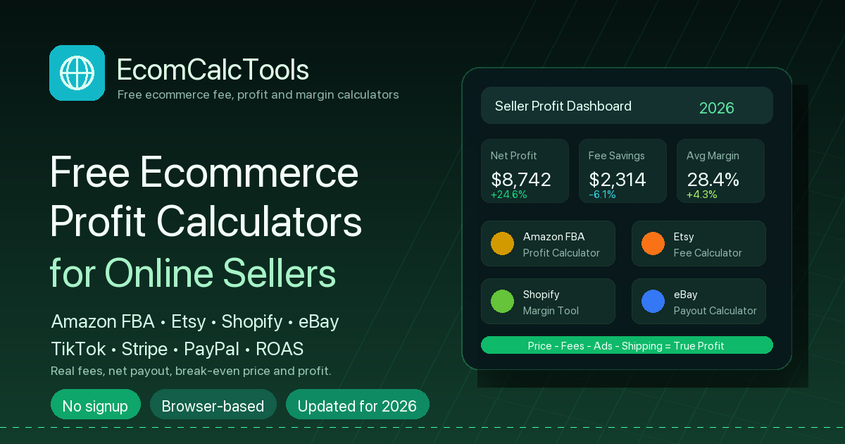 Ecom Calc Tools screenshot 1
