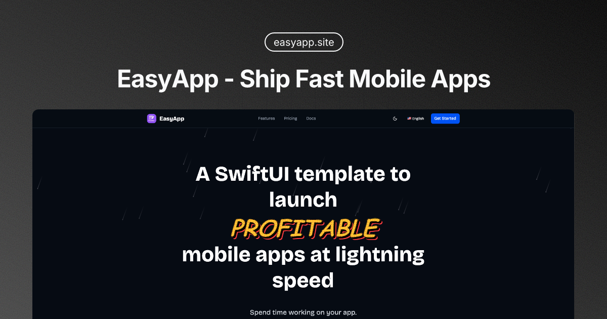 EasyApp - Ship Fast Mobile Apps screenshot 1
