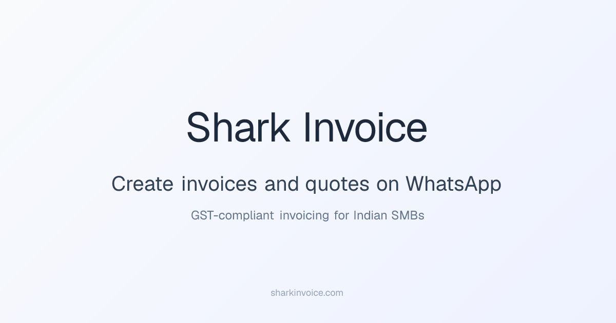 Shark Invoice screenshot 1
