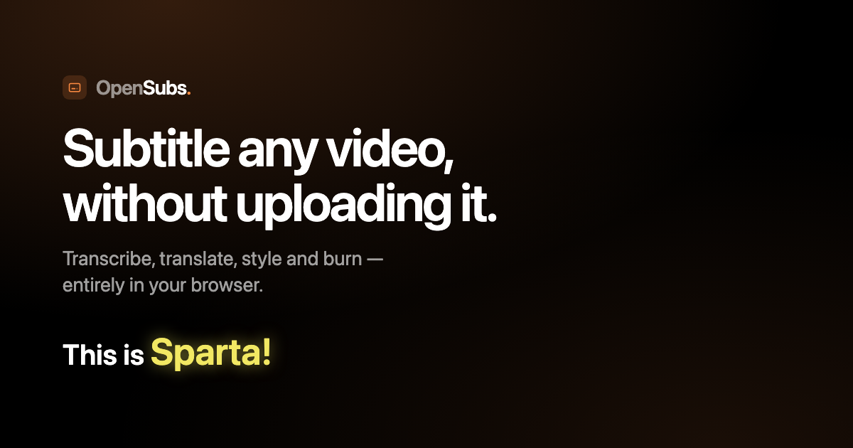OpenSubs screenshot 1