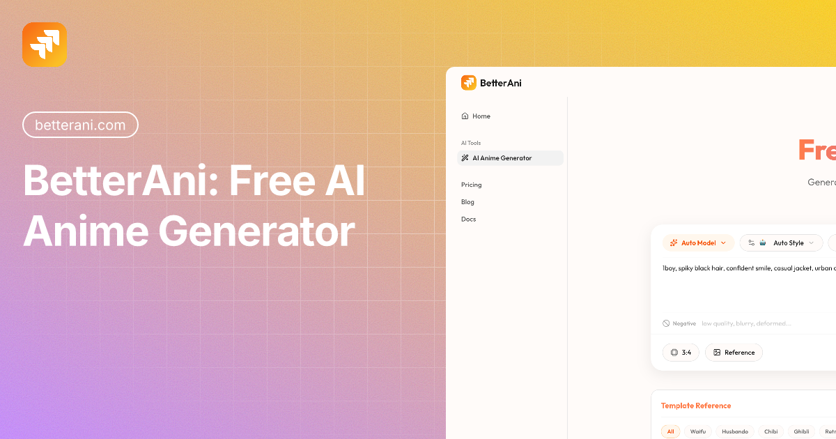 BetterAni: Free AI Anime Generator - Character Design screenshot 1