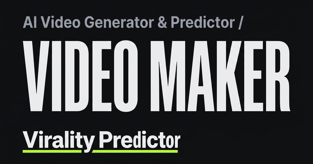 AI Video Generator with a Viral Score | Virality Predictor screenshot 1