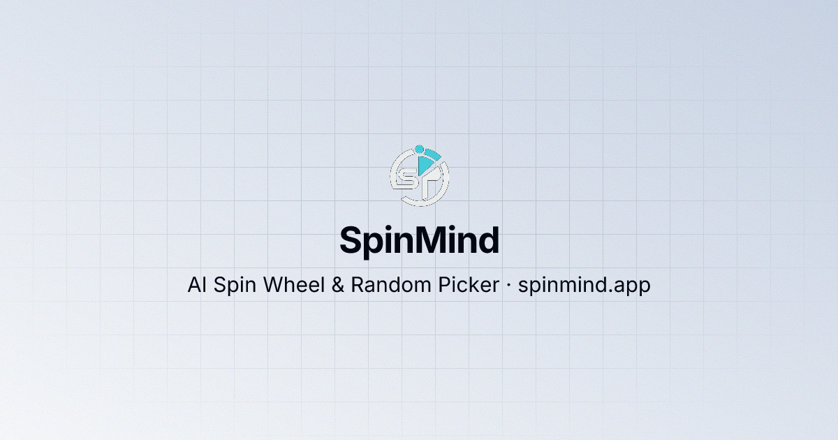 Free AI Spin Wheel & Random Name Picker | SpinMind screenshot 1