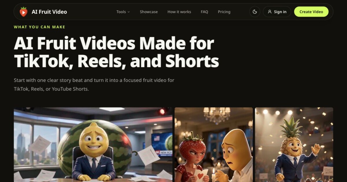 AI Fruit Video screenshot 1