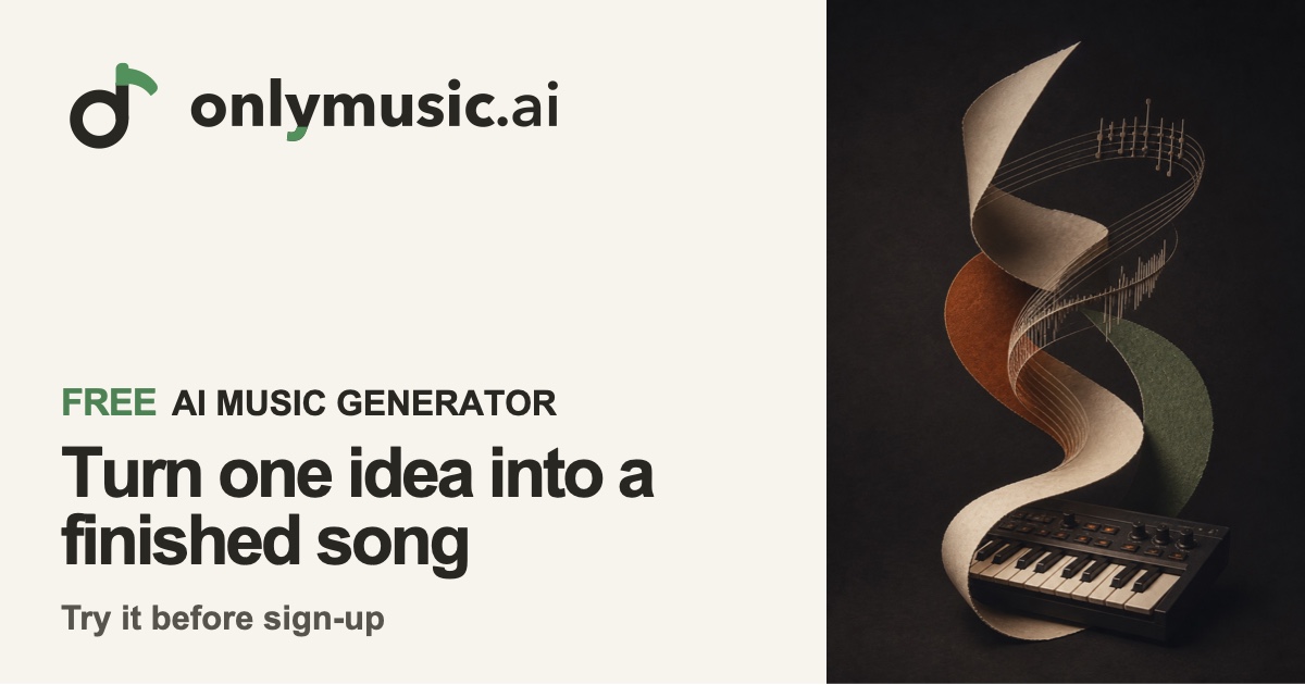 Free AI Music Generator, No Sign Up | onlymusic.ai screenshot 1