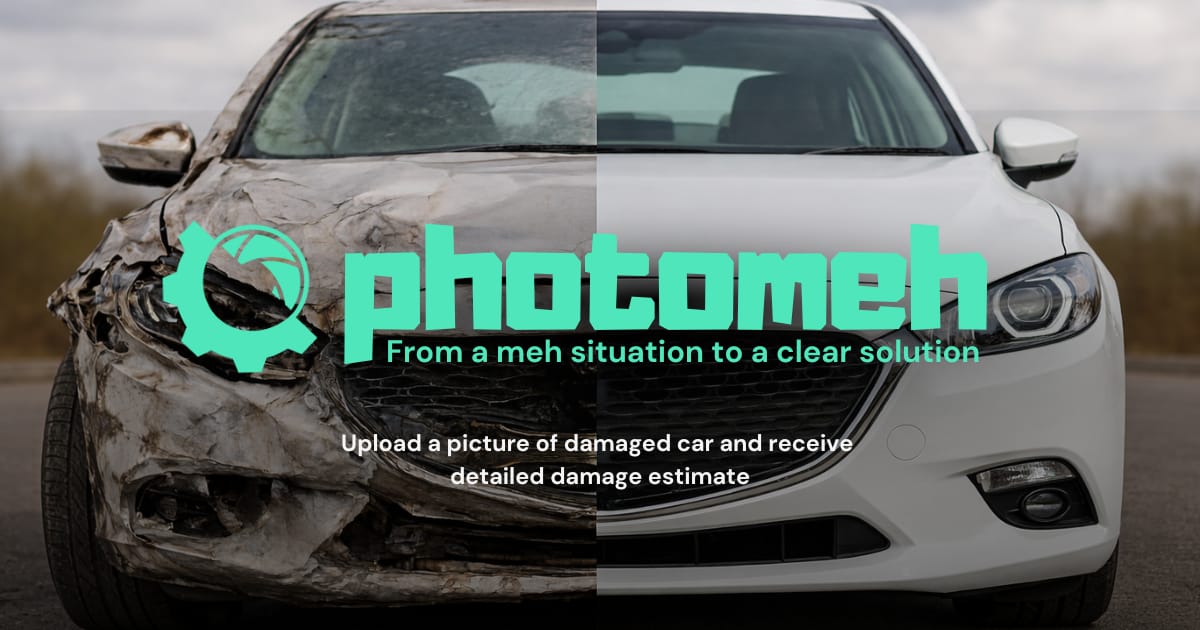 PhotoMeh - AI Car Damage Repair Cost Estimator screenshot 1