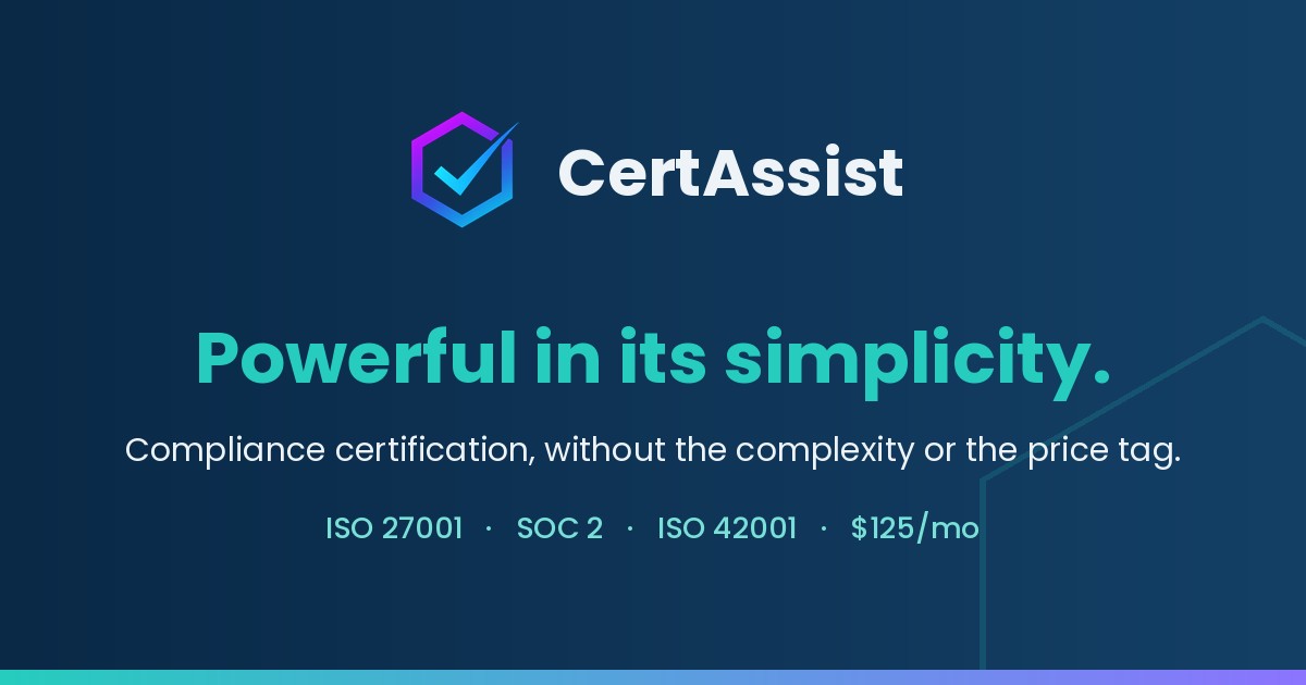 CertAssist - Simple, smart compliance certification screenshot 1
