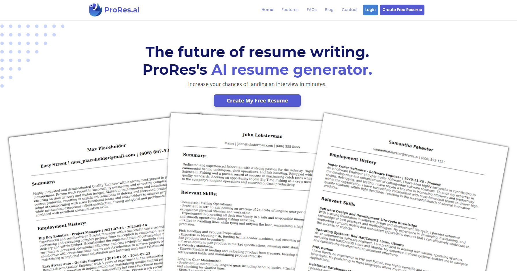 ProRes | AI Enhanced Resumes screenshot 1