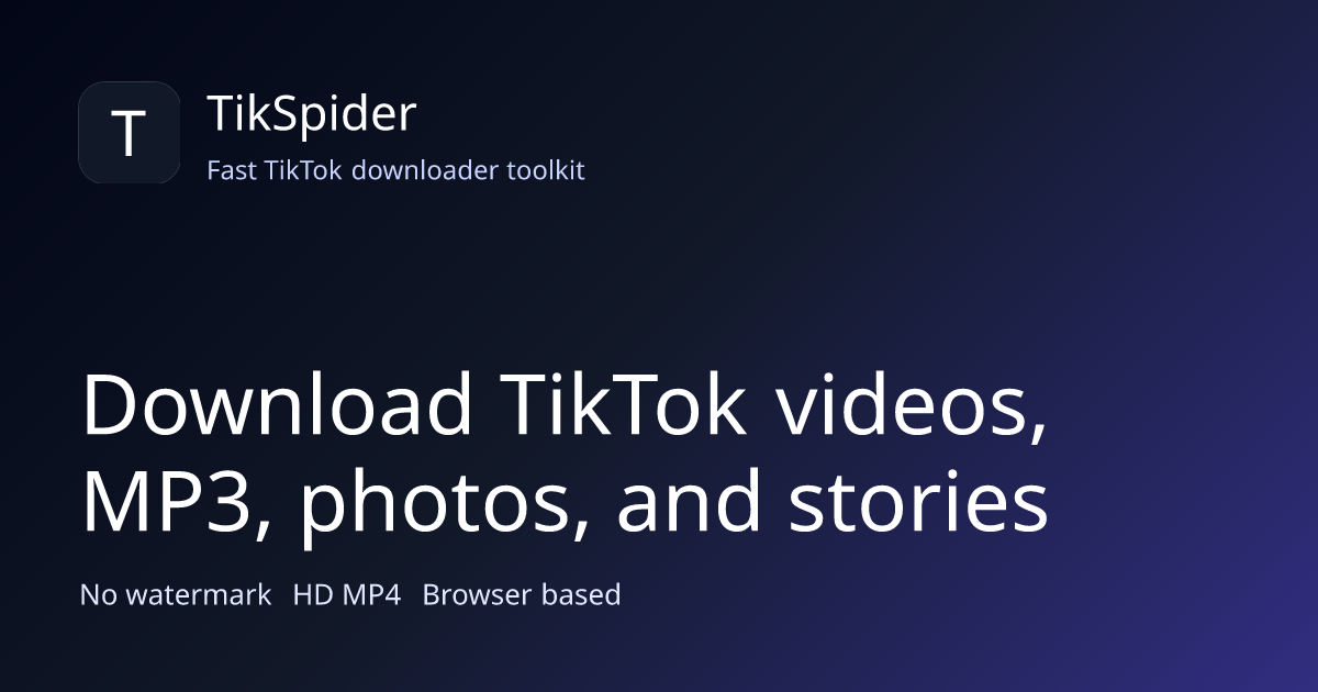 TikSpider screenshot 1
