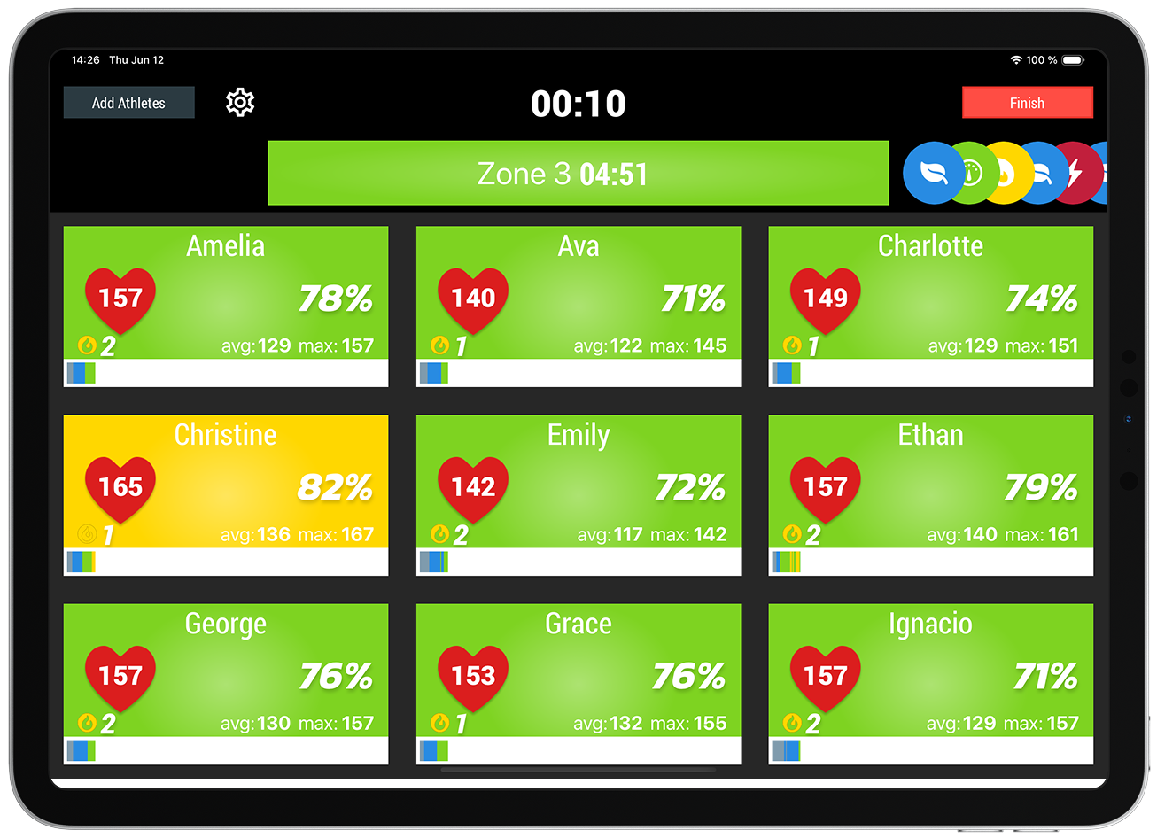 Pulses App: Group Heart Rate Monitoring for Teams & Gyms screenshot 1