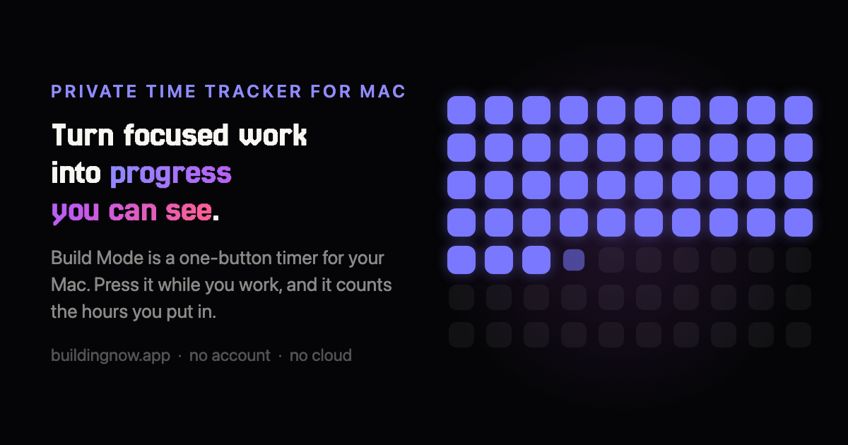 Private Time Tracker for Mac That Can’t See Your Screen screenshot 1