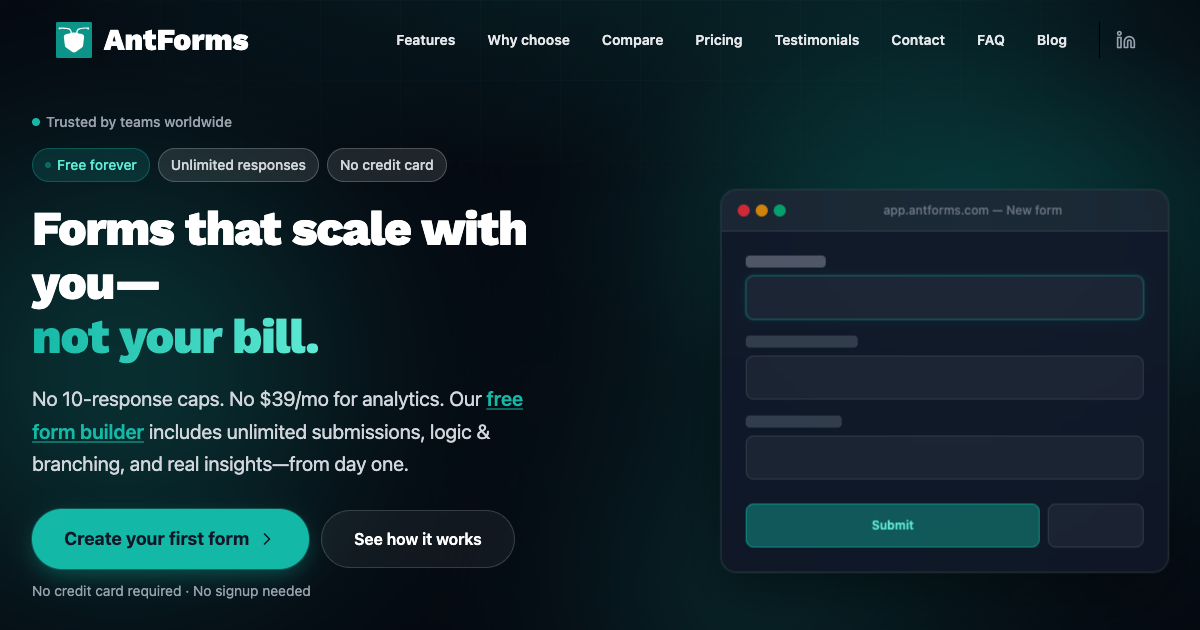 AntForms screenshot 1