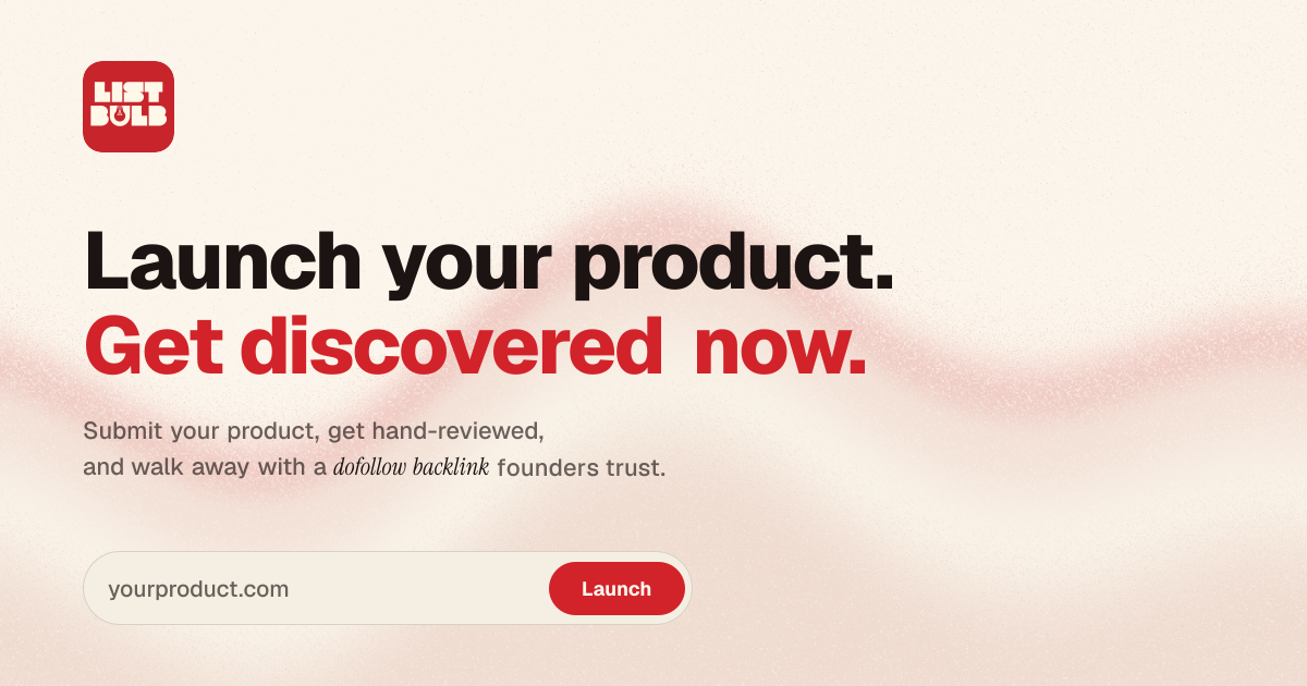 List Bulb | AI Tools Directory & Product Discovery Platform screenshot 1