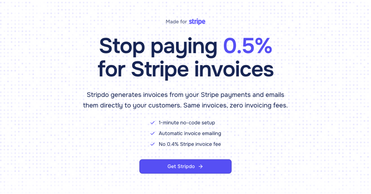 Stripdo | Stop Paying for Stripe Invoices screenshot 1