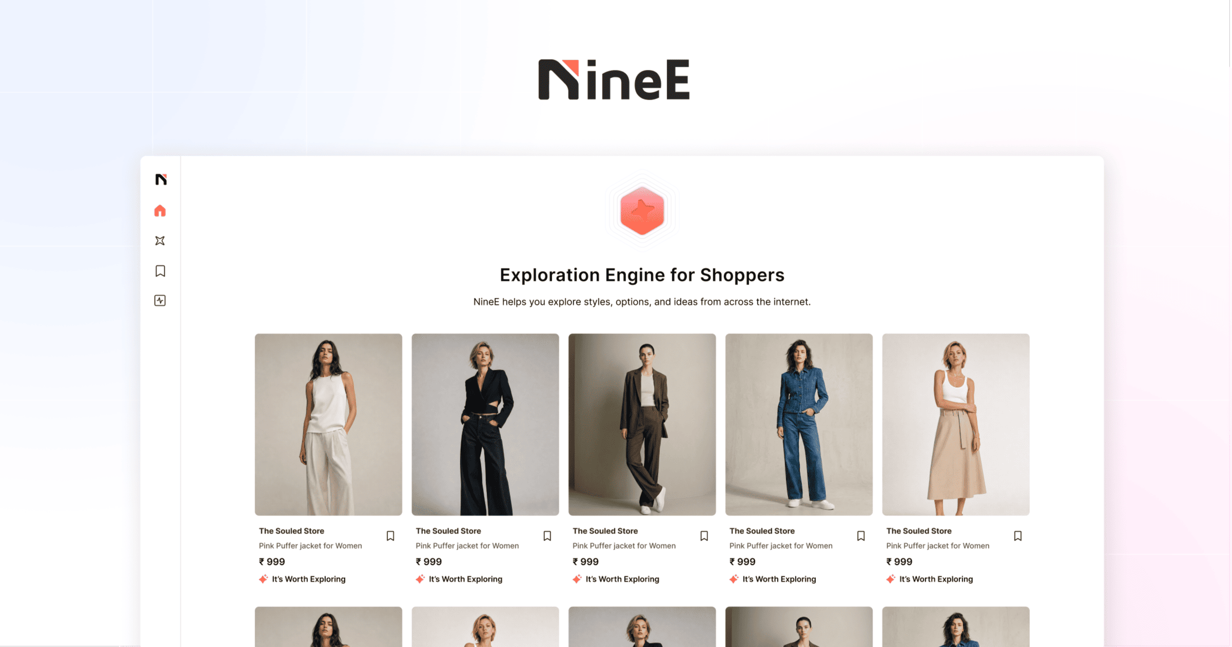 NineE AI - Find Fashion & Outfit Ideas in One Place screenshot 1