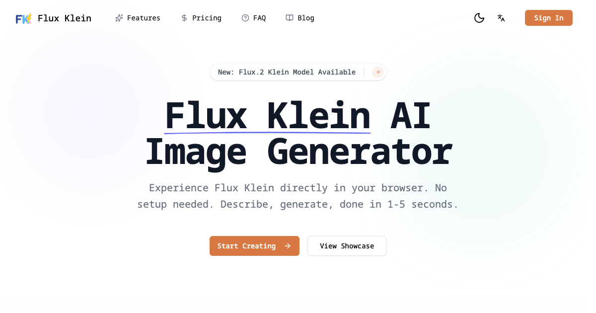 Flux Klein - Free AI Image Generator | Fast & Easy screenshot 1