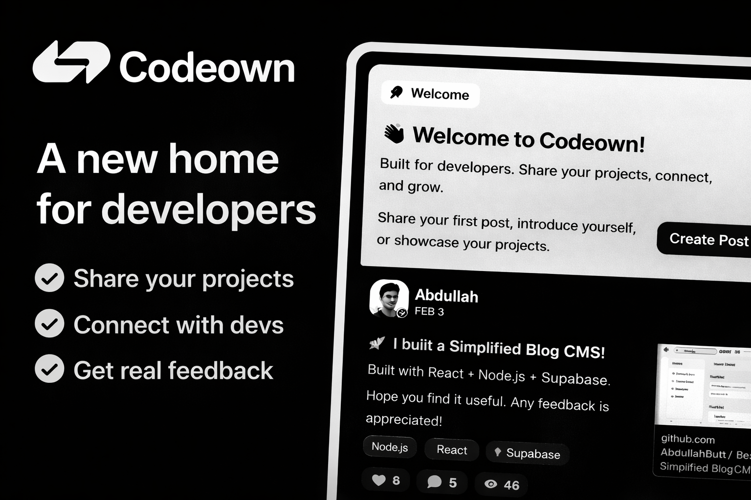 Codeown - Where Builders Ship Together screenshot 1
