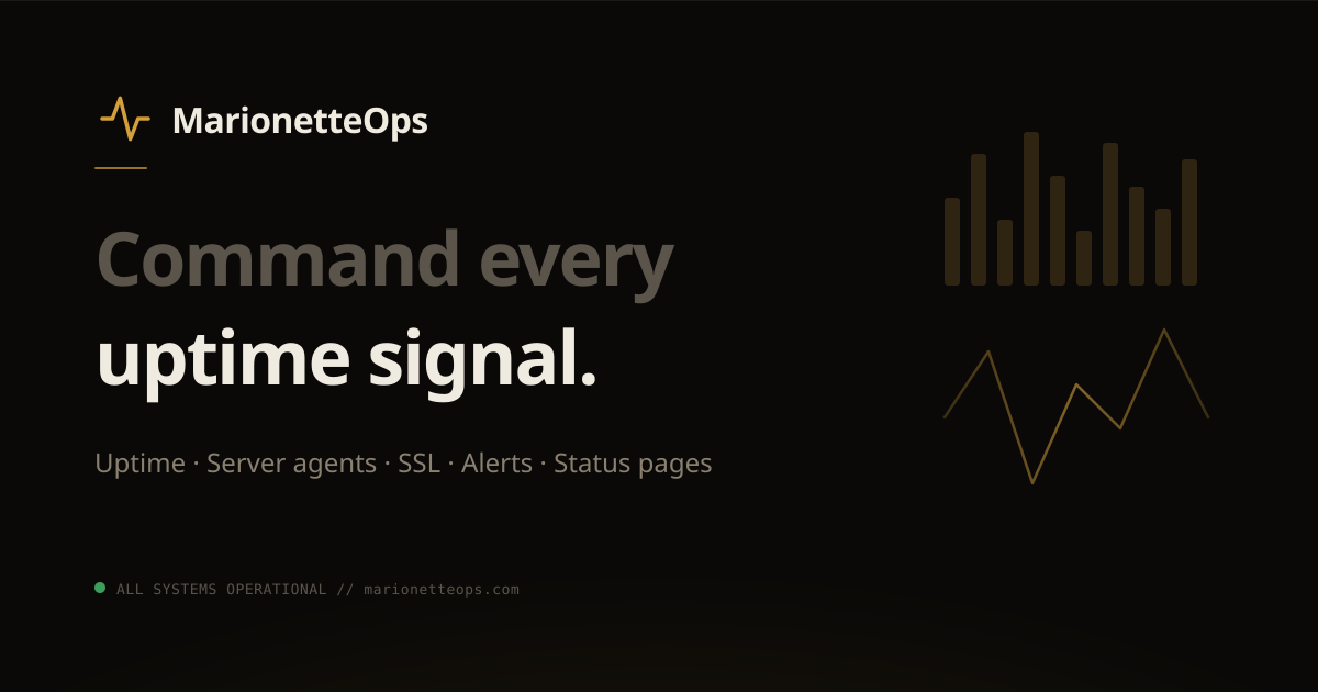Server Monitoring & Ops Observability | MarionetteOps screenshot 1