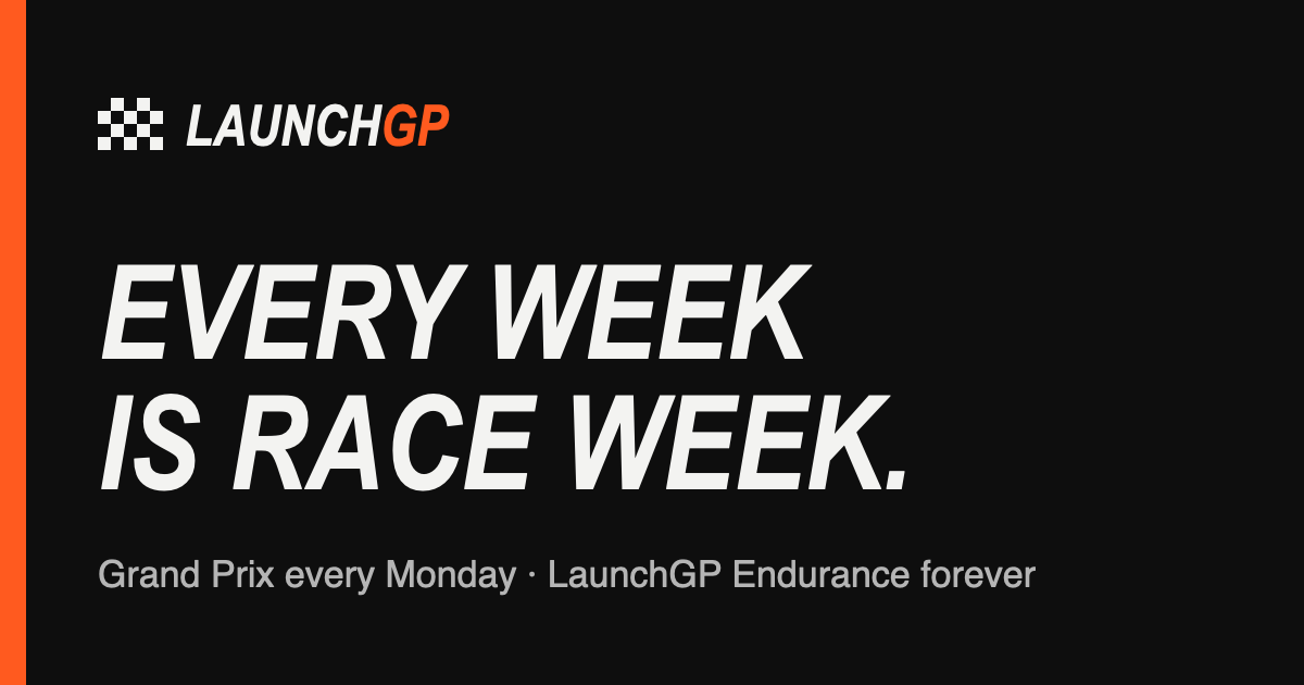 LaunchGP: The Launch Grand Prix for New Products · LaunchGP screenshot 1