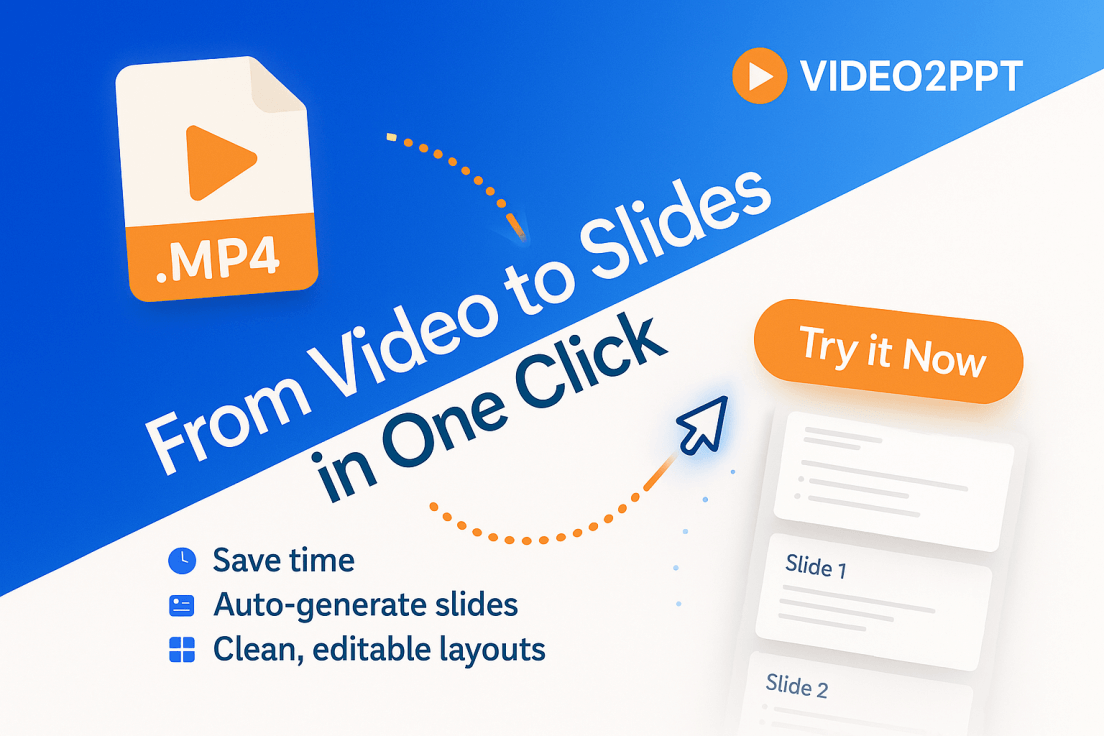 Free AI Video to Editable PowerPoint & Slides Converter screenshot 1
