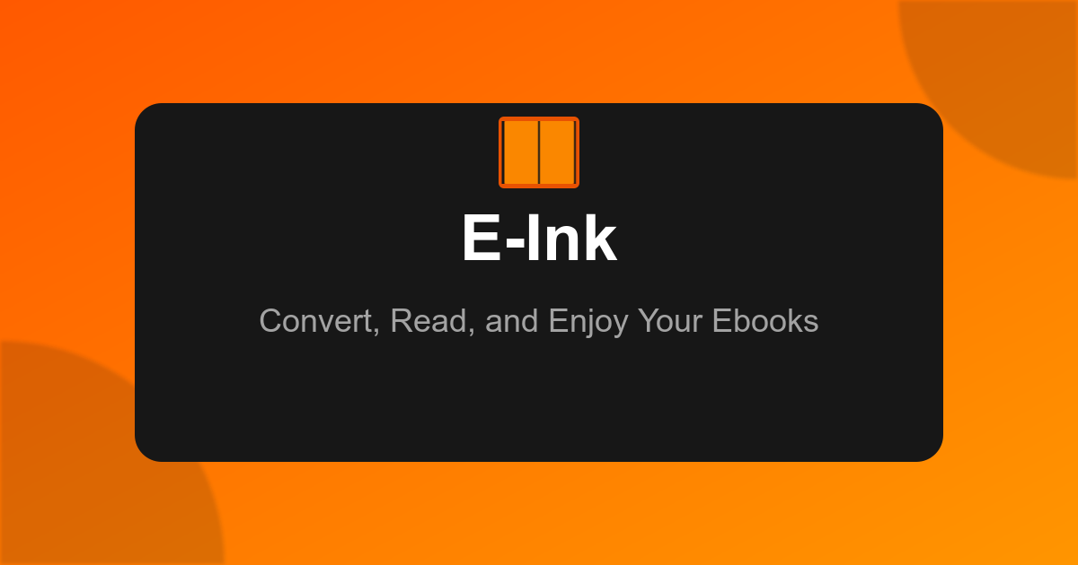 E-Ink - Free Web to eBook Converter | Save Web Pages as EPUB screenshot 1