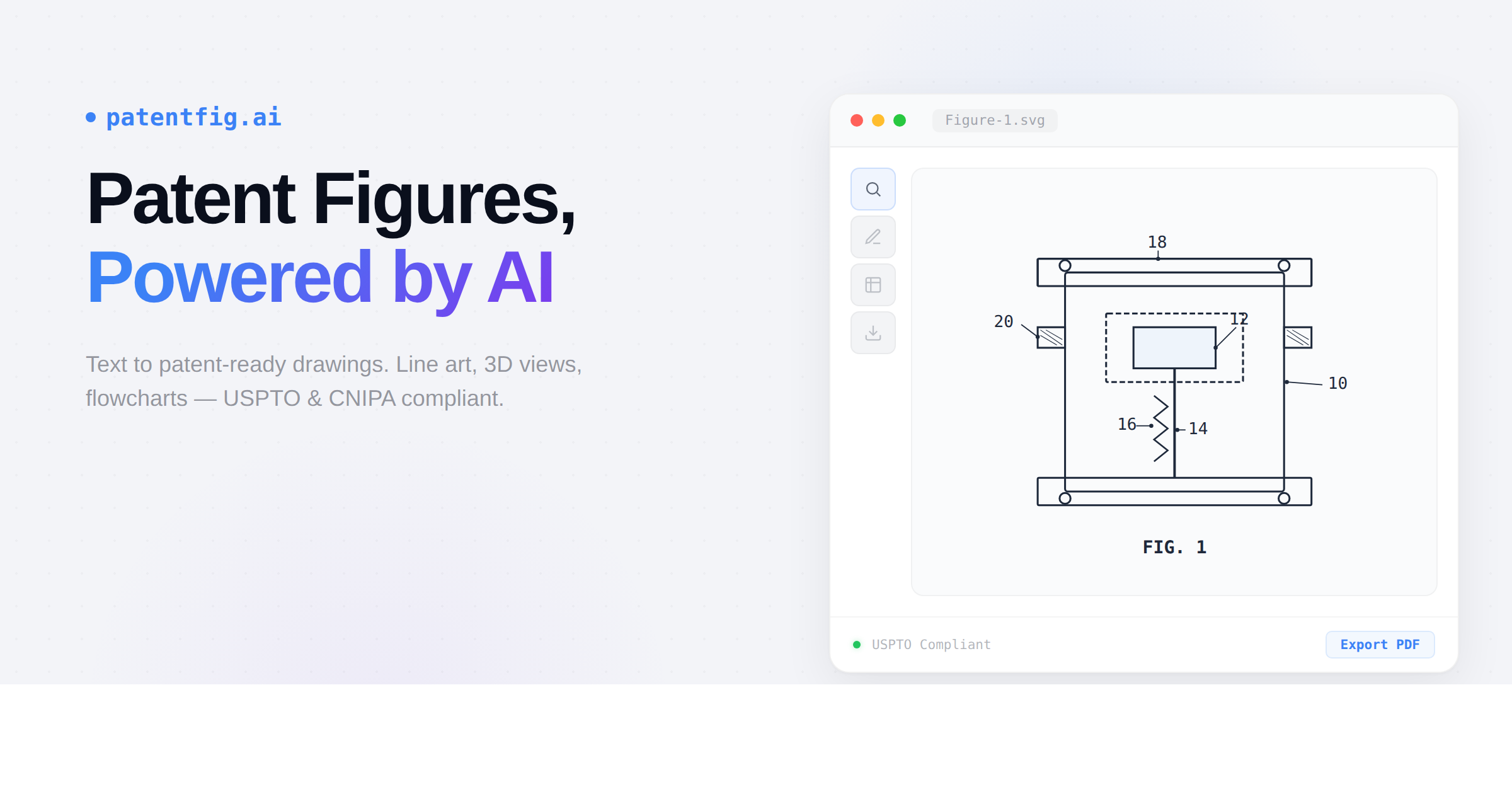 PatentFig - AI Patent Figure Generation screenshot 1