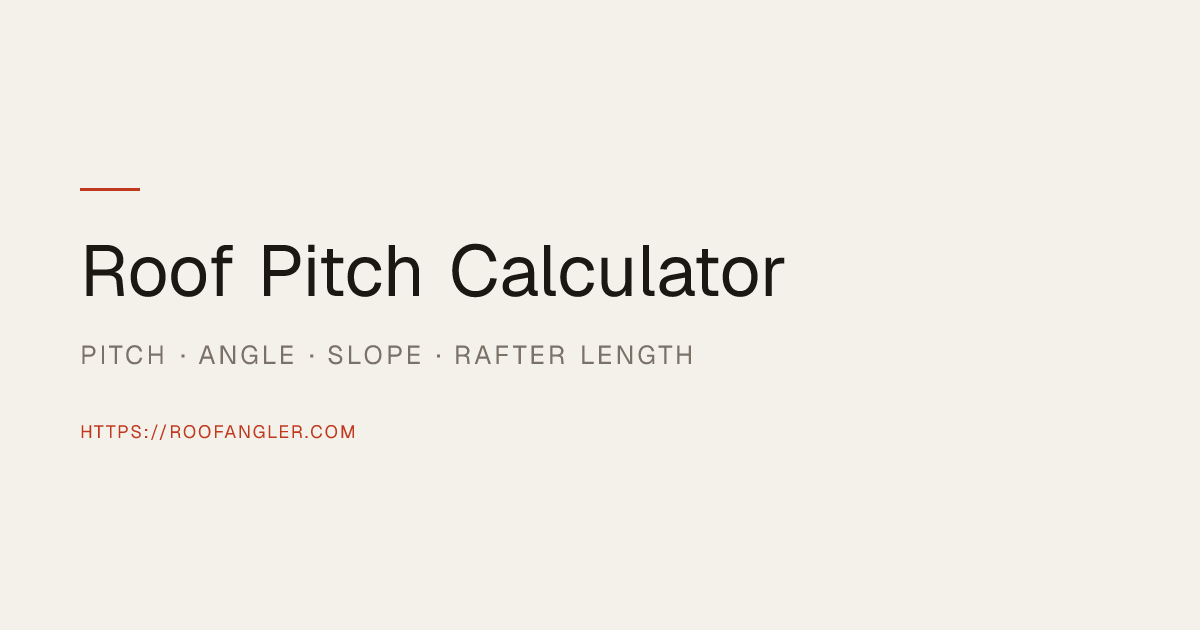 Roof Pitch Calculator screenshot 1