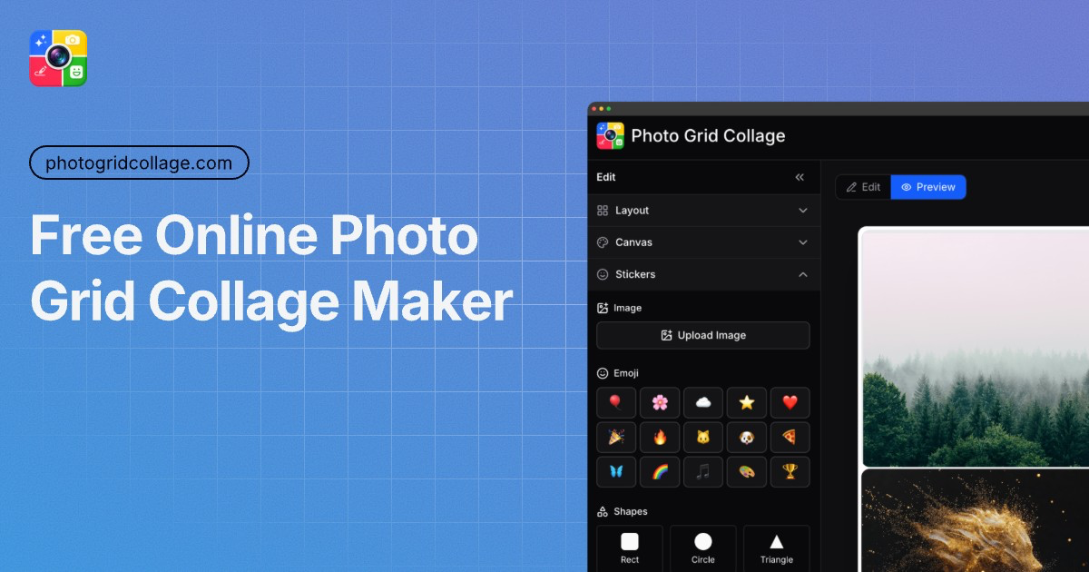 Free Photo Grid & Collage Maker — No Sign-Up, No Watermark screenshot 1