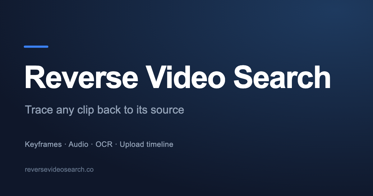 Reverse Video Search screenshot 1