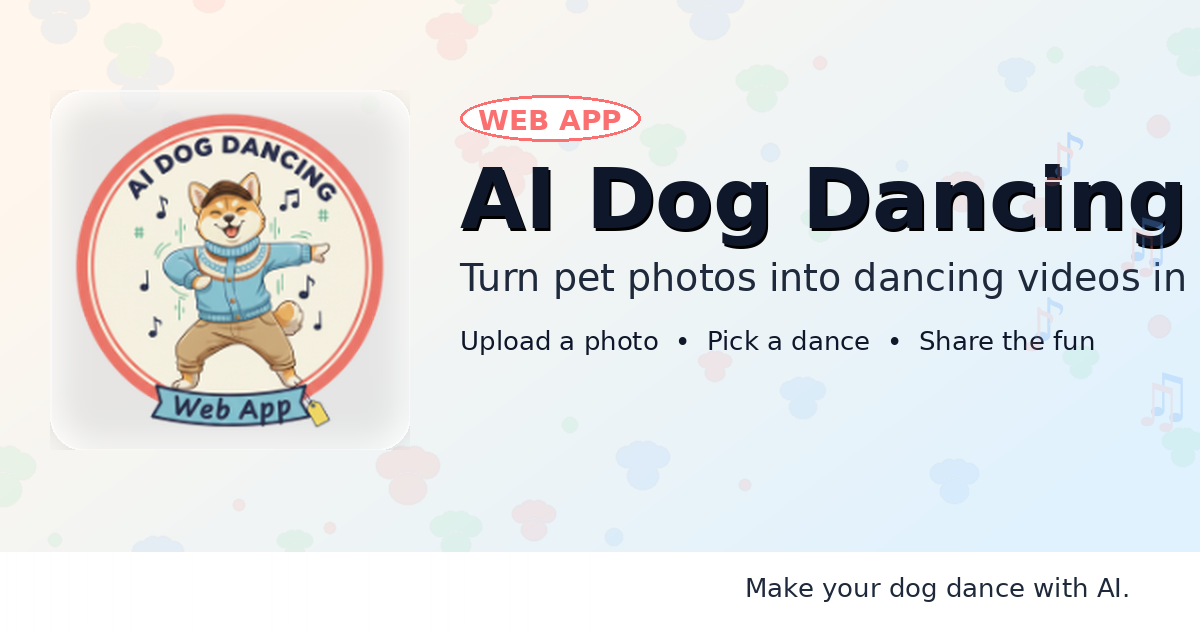 AI Dog Dancing App (Web) | AI Dog Dancing Video Generator screenshot 1