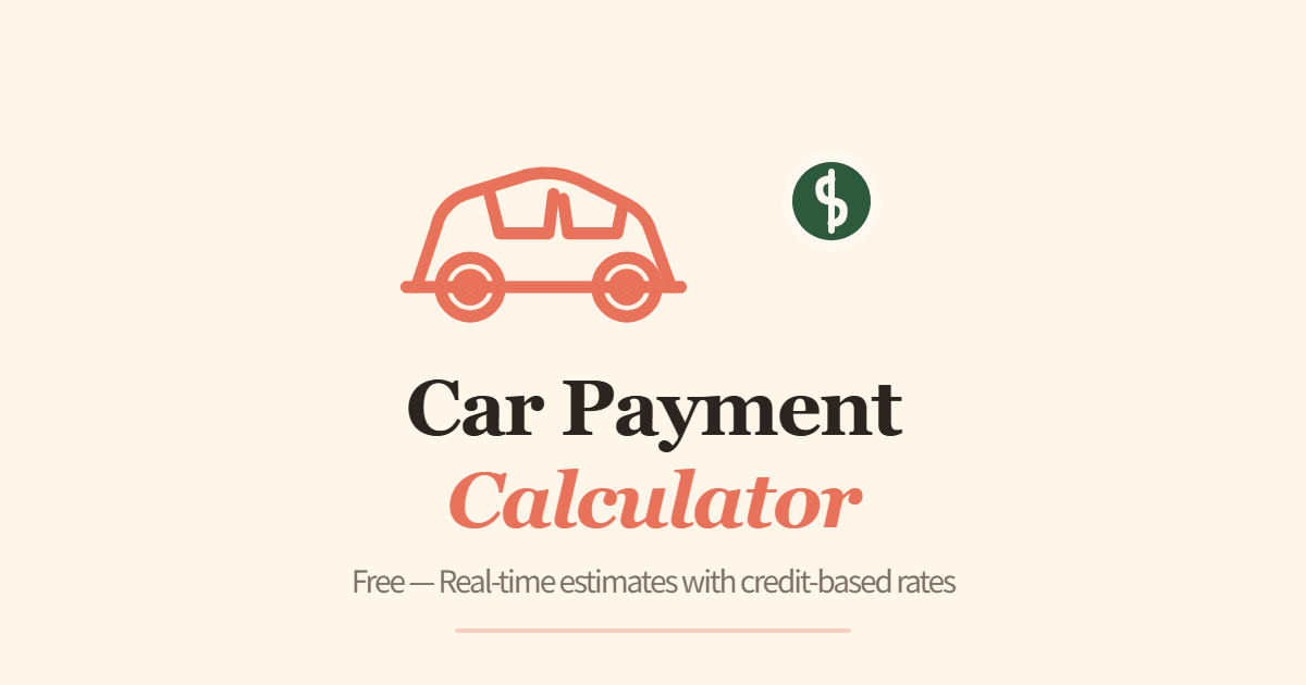 Car Payment Calculator — Monthly Auto Loan Estimate screenshot 1