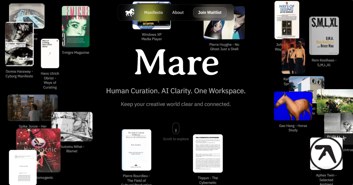 Mare - The archive that evolves with you. screenshot 1