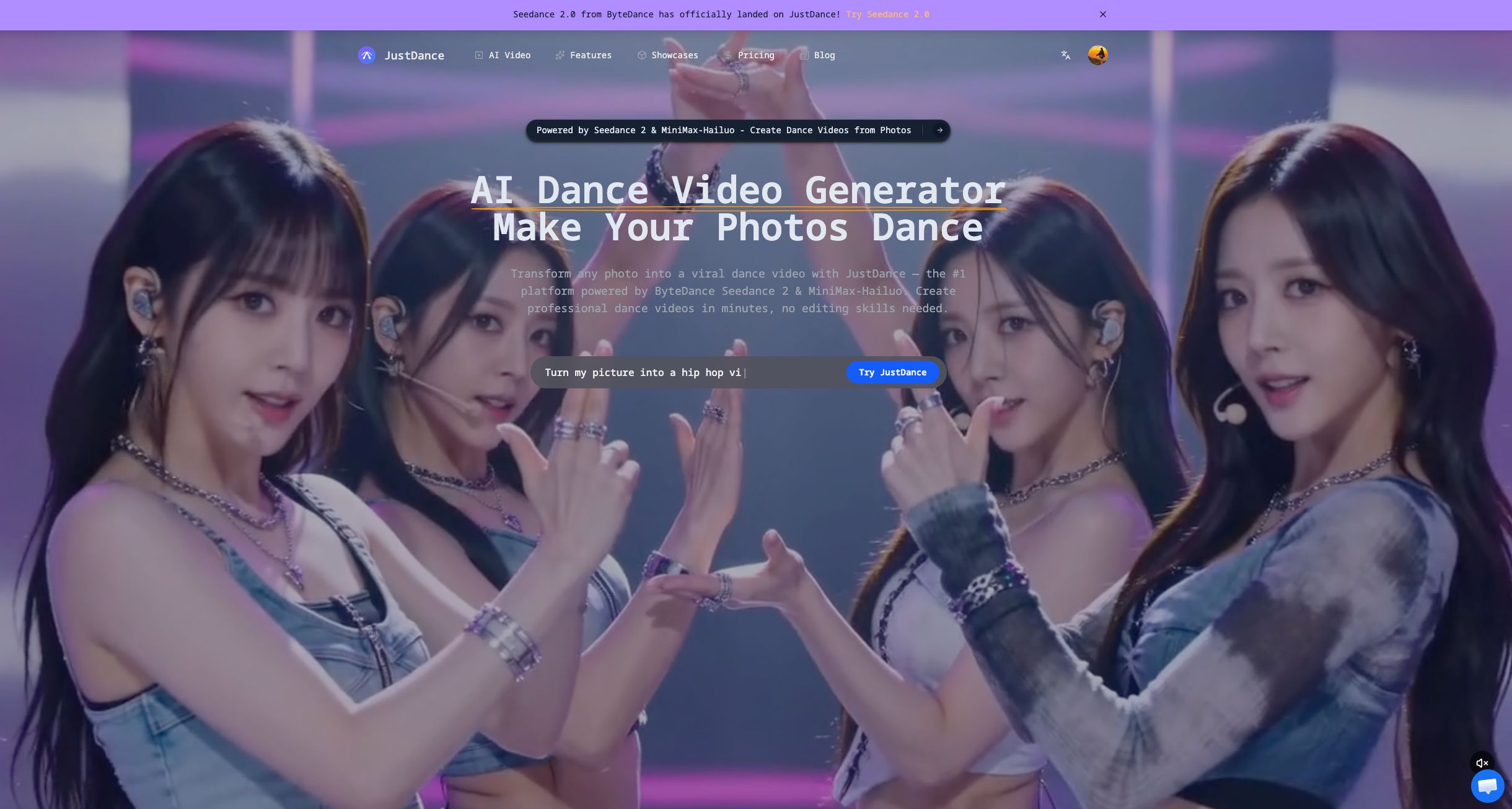 JustDance: AI Dance Video Generator - Make Anything Dance screenshot 1