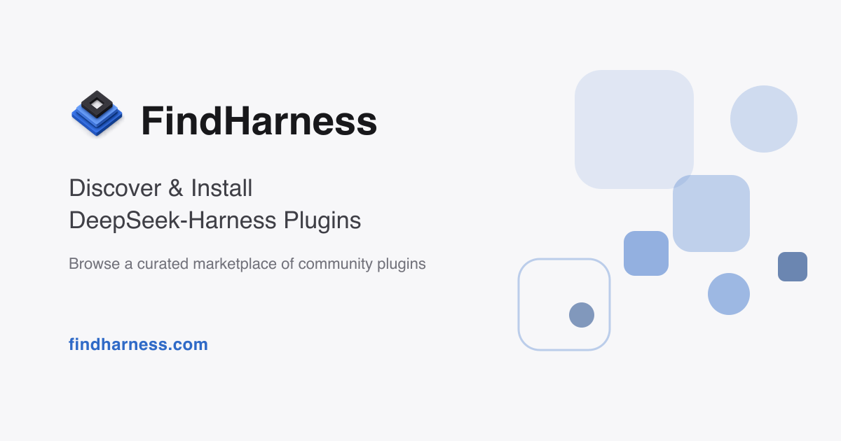 FindHarness — Discover & Install DeepSeek-Harness Plugins screenshot 1