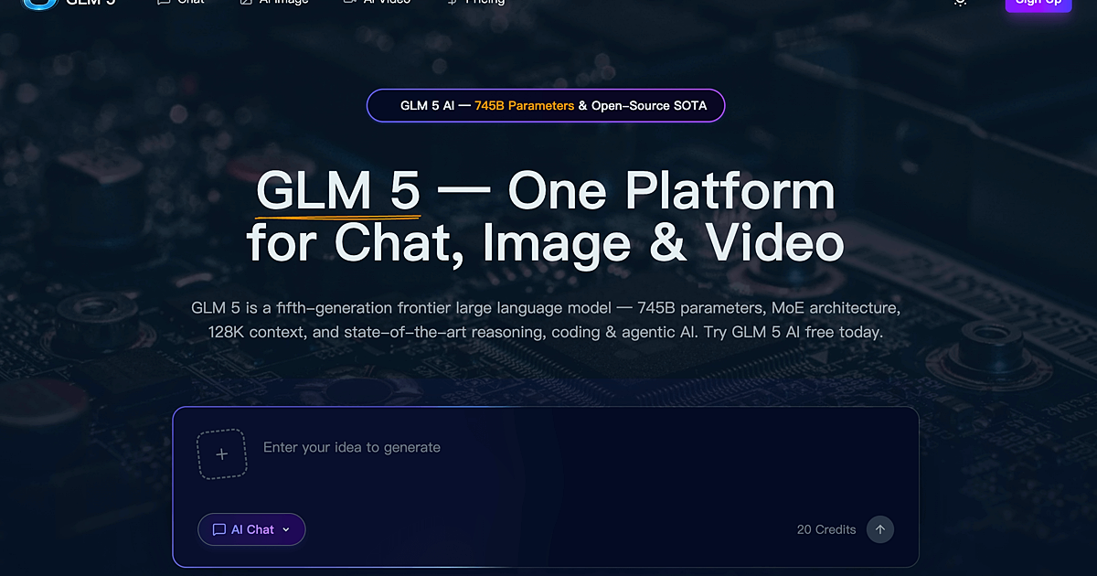 glm 5.2 Chatbot screenshot 1